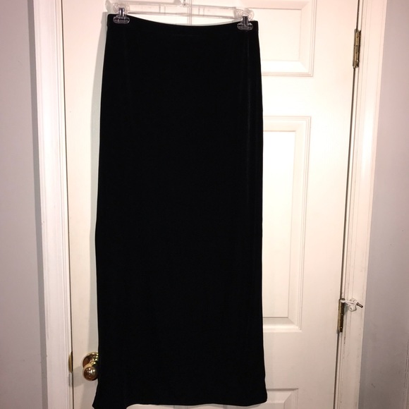 DKNY Skirt Tall Woman's Black Velour, Size M - Picture 2 of 5